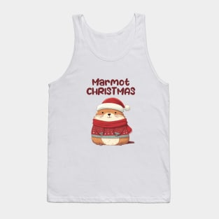 Marmot Christmas Funny Marmot Tank Top